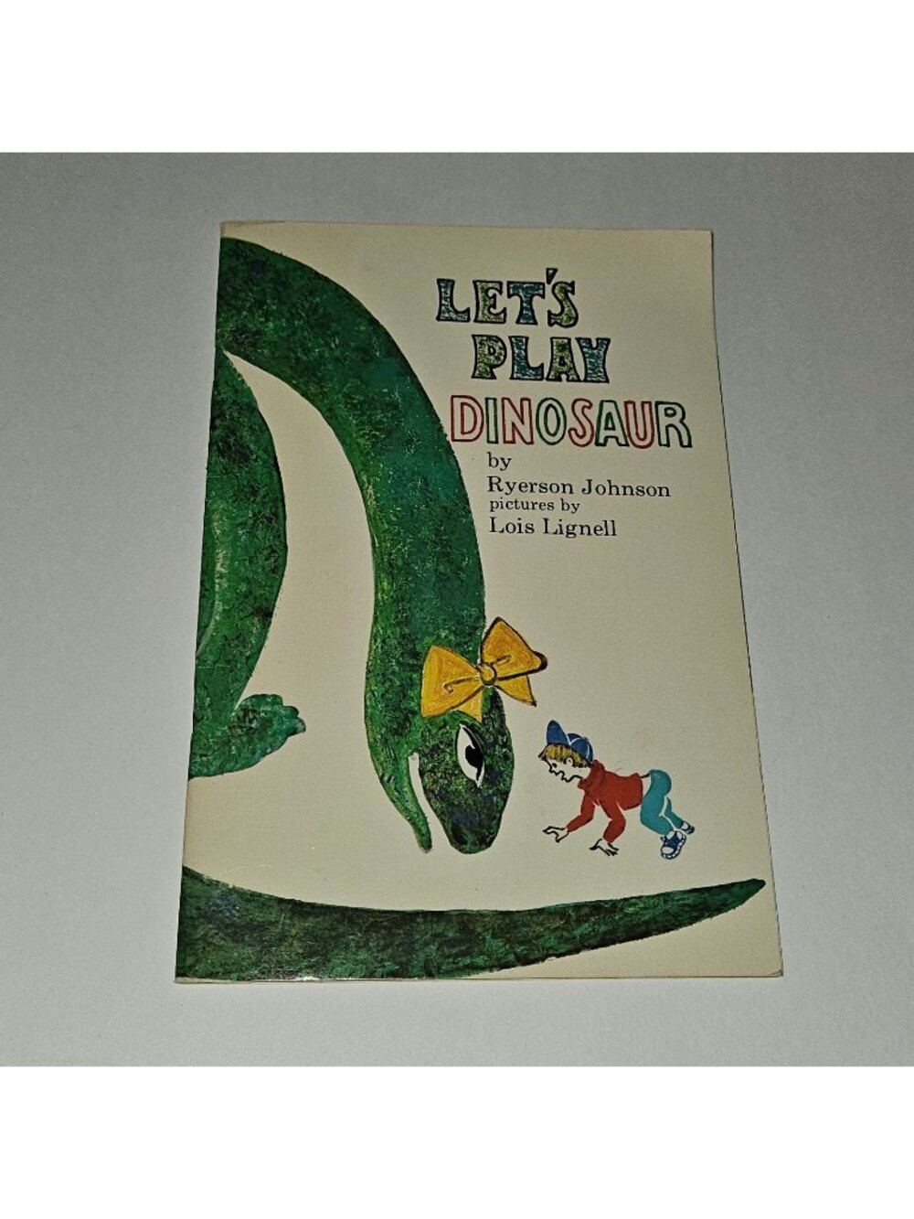 VTG Let's Play Dinosaur Paperback Book 1978 Ryerson Johnson Lois Lignell